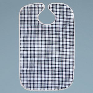 Bib for adult with snap closure