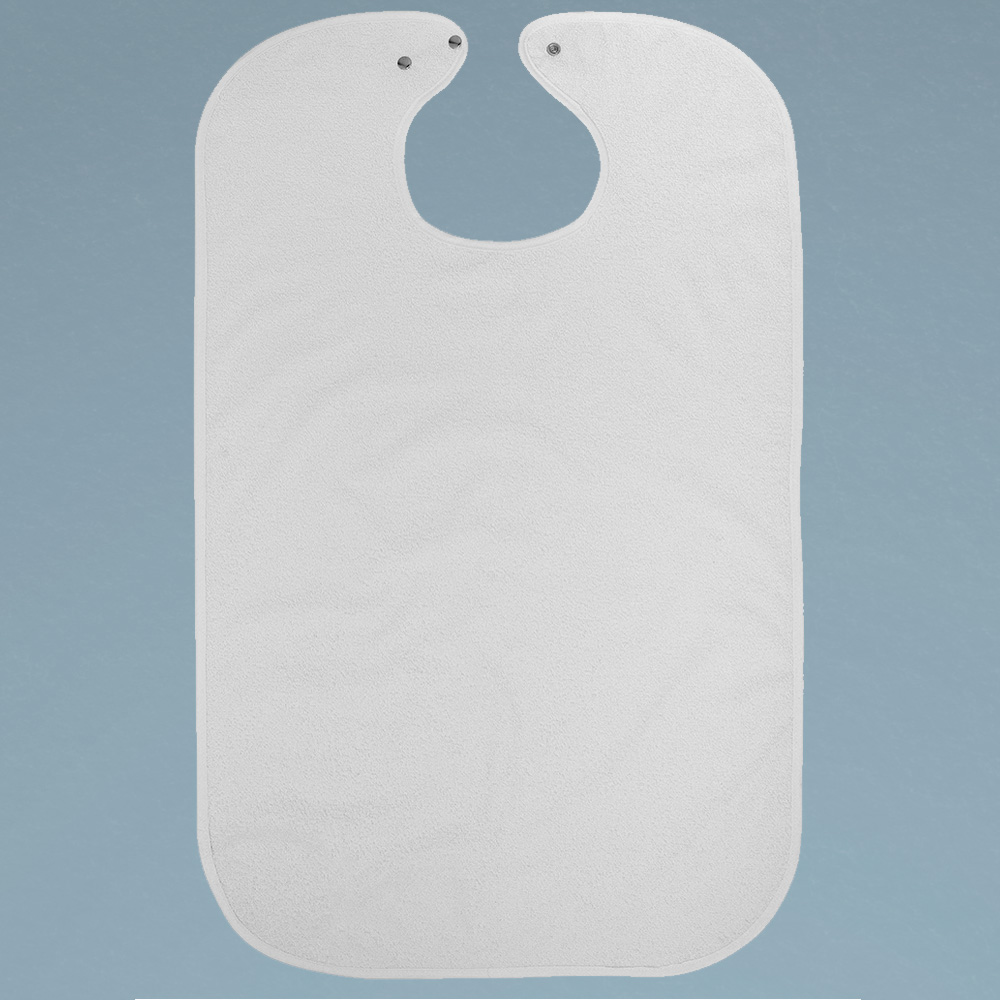 Terry cloth/PVC Sanitary adult bib