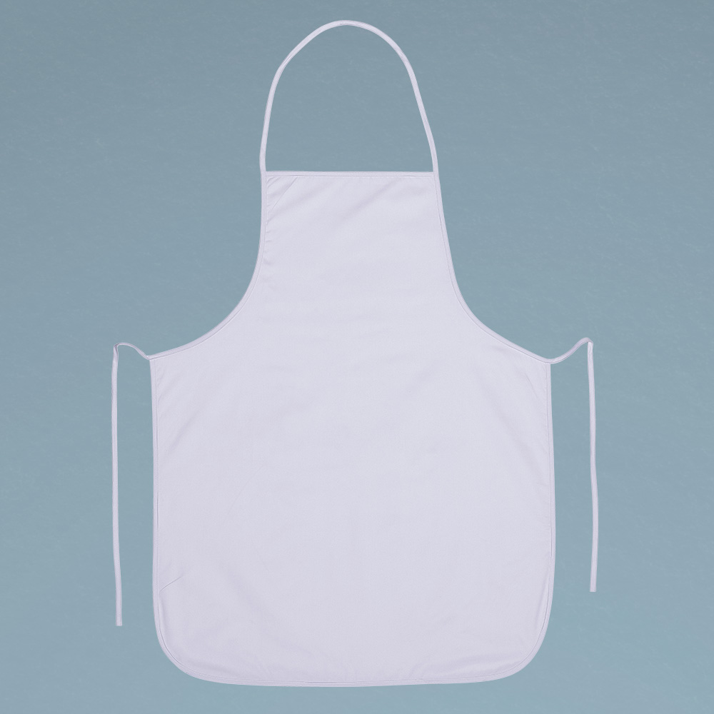 White twill apron