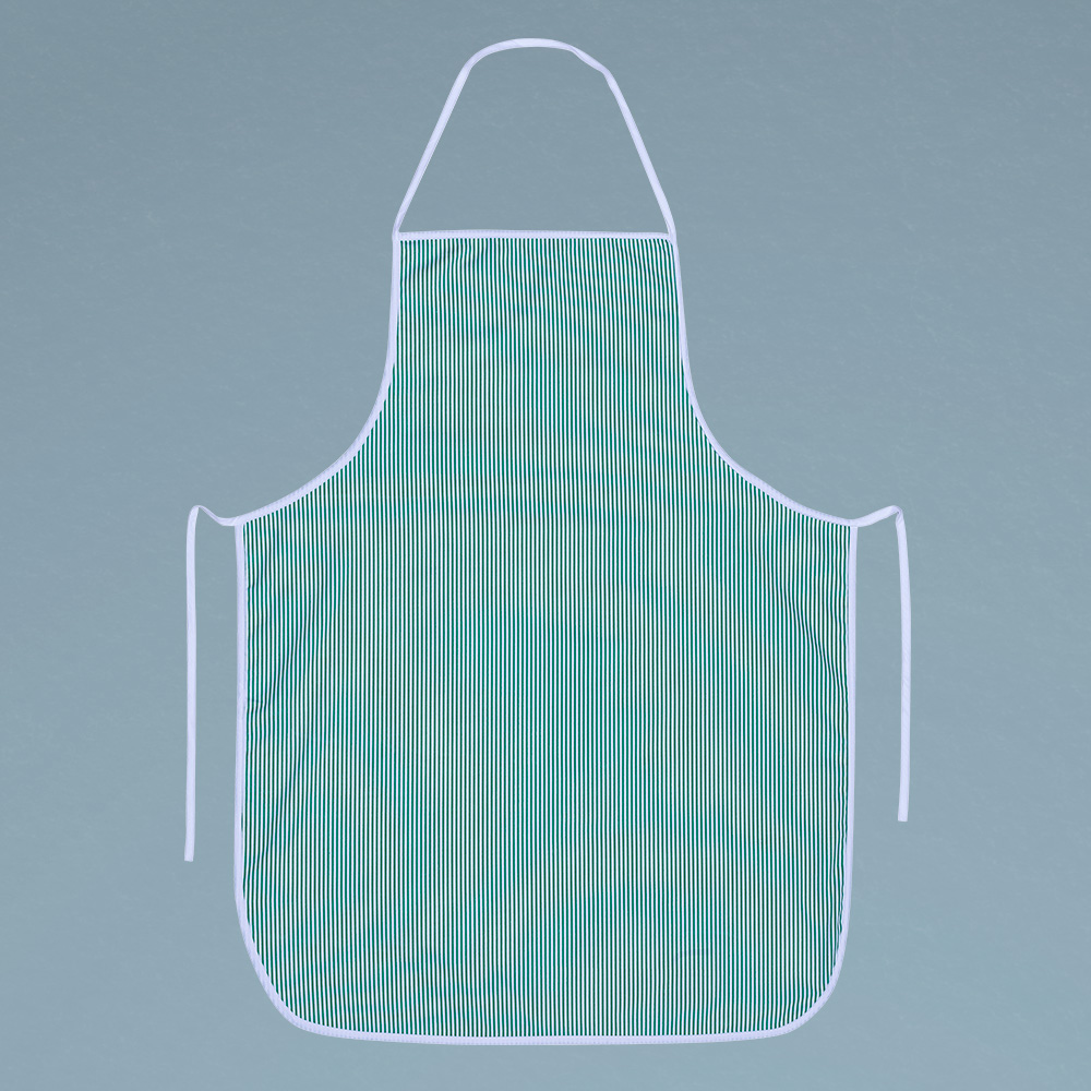 Striped twill apron