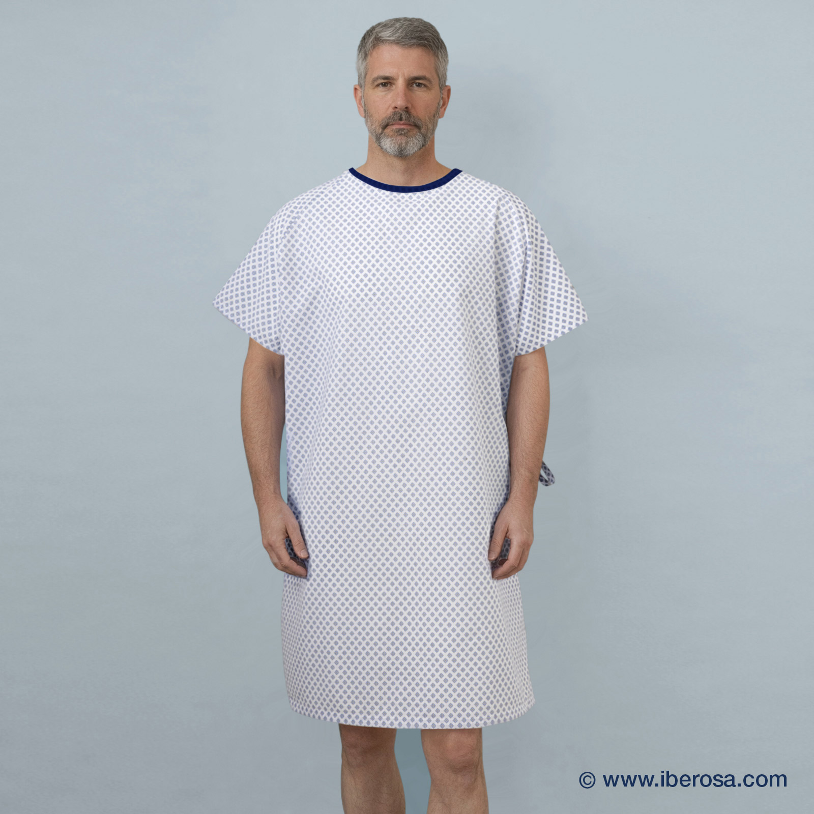 iberosa-textiles-rumbo-bata-paciente-snowflakes-xxl-frontal