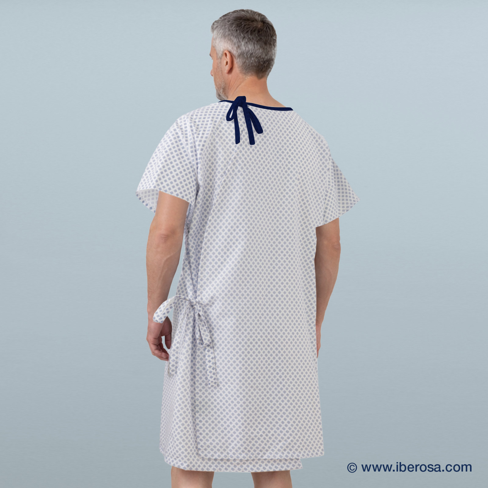 iberosa-textiles-rumbo-bata-paciente-snowflakes-xxl-trasera